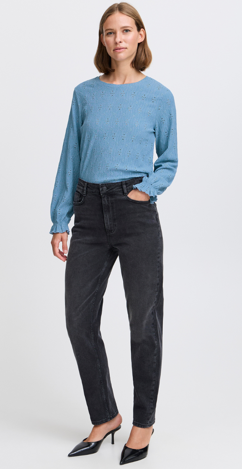 Silva oneck bluse blå B.young