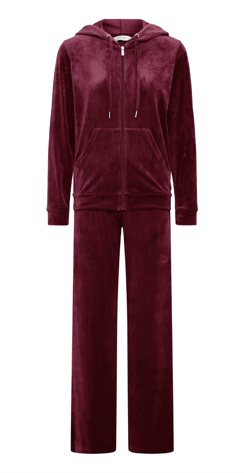 Mitza velour sæt med bukser og cardigan fig B.young