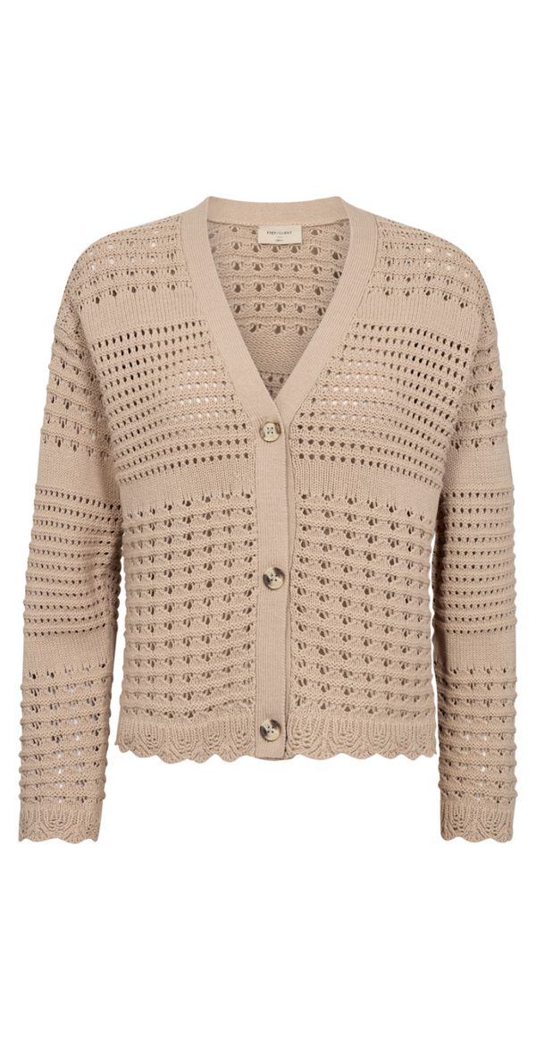 FreeQuent Cotla cardigan simply taupe