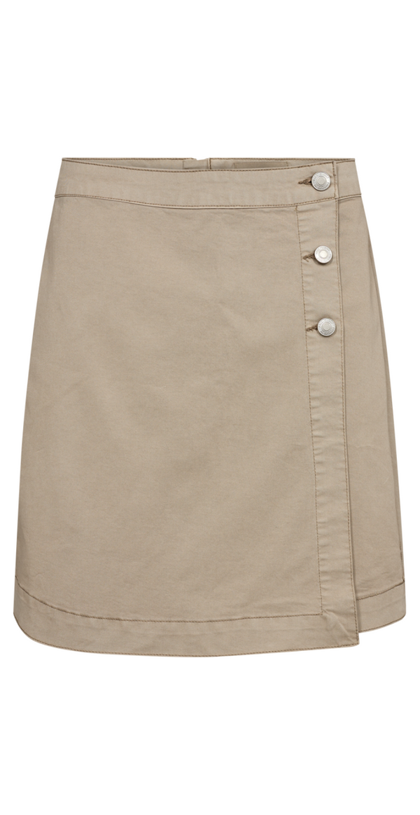 Haysol twill nederdel simply taupe