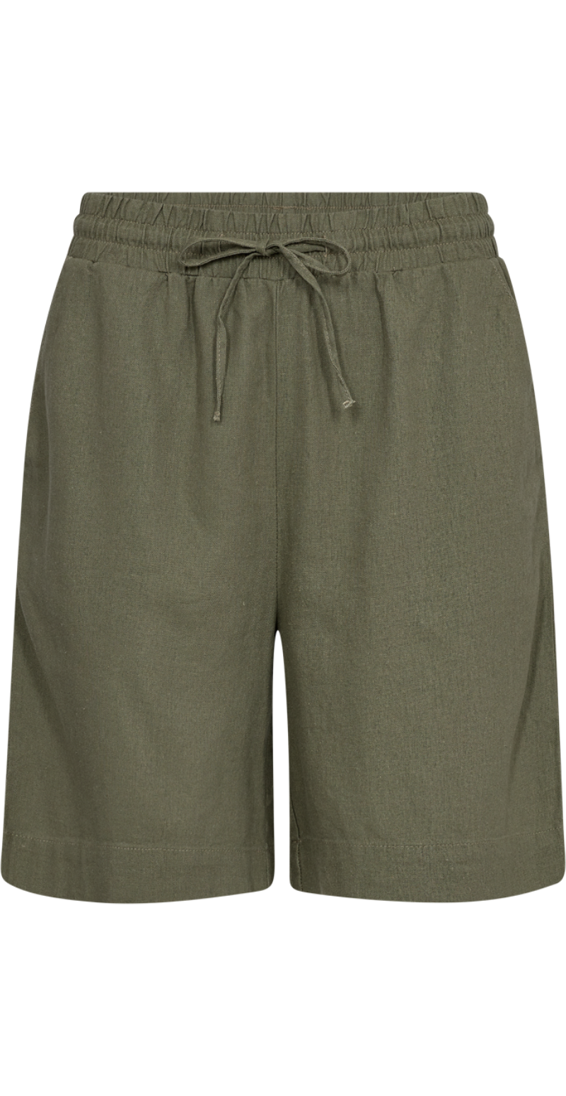 Lava hør shorts deep lichen green