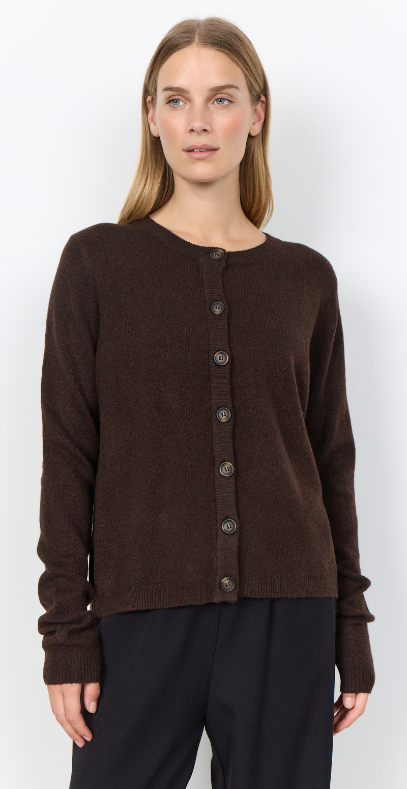 Orlean cardigan brun Soyaconcept