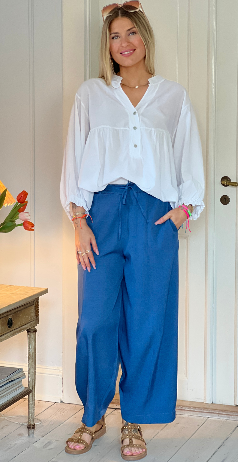 Romy bukser med vidde og bindebånd i taljen jeans LikeLondon