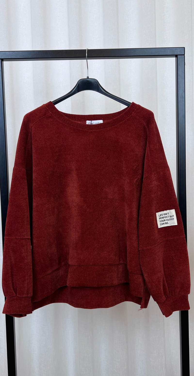 Nette sweat sæt i velour coccio LikeLondon