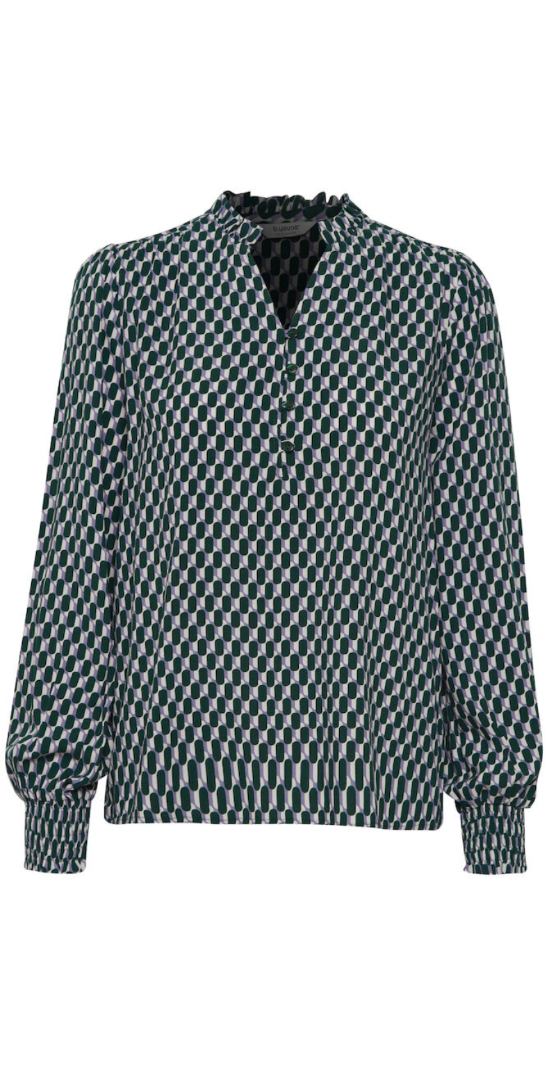 Josa bluse med v-halsudskæring dusk mix b.young