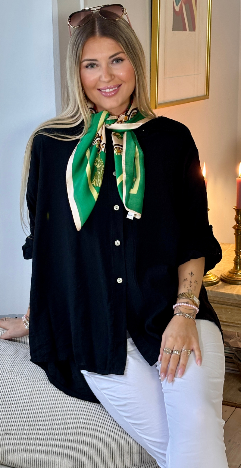 Tørklæde med spænder grøn LikeLondon