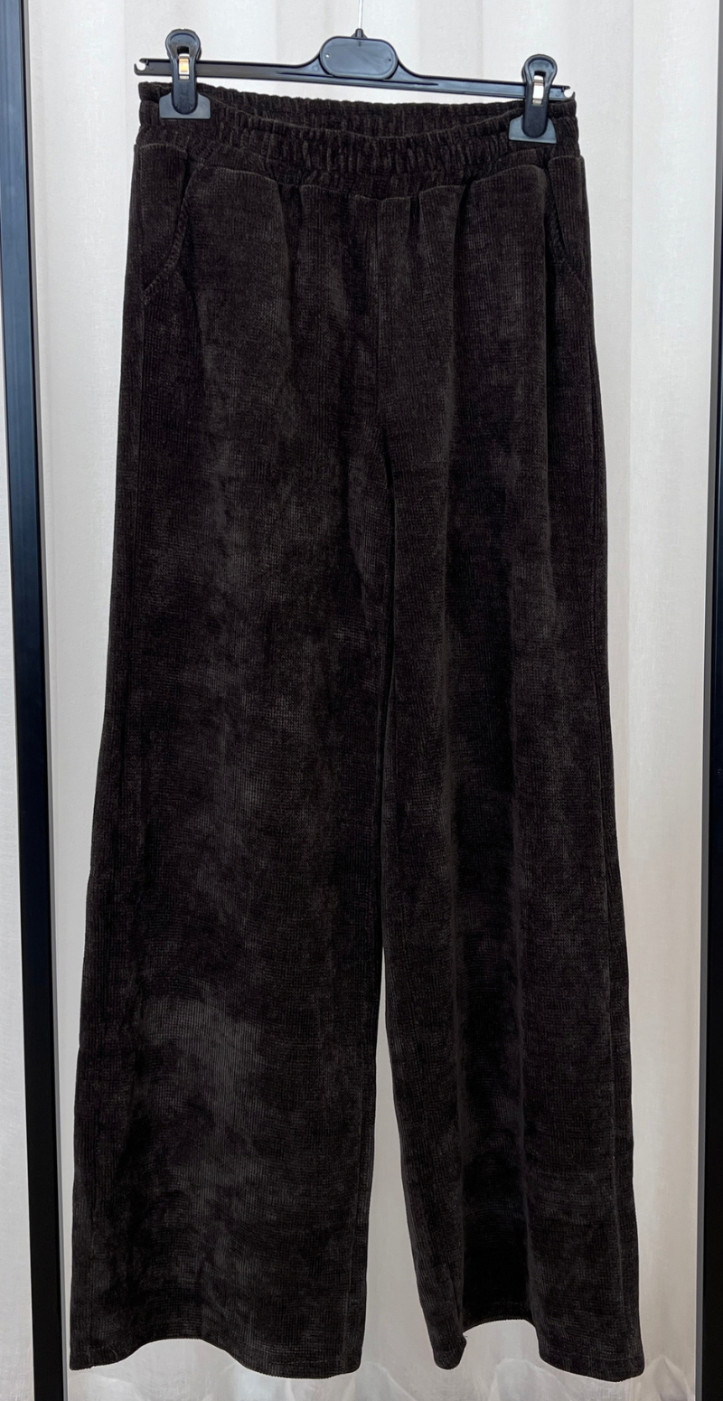 Nette sweat sæt i velour brun LikeLondon