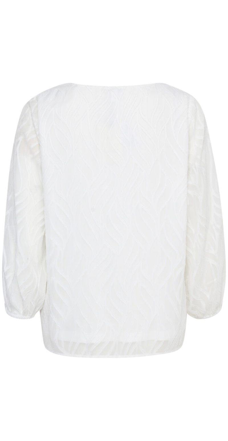 Frikke bluse med mønster off white B.young