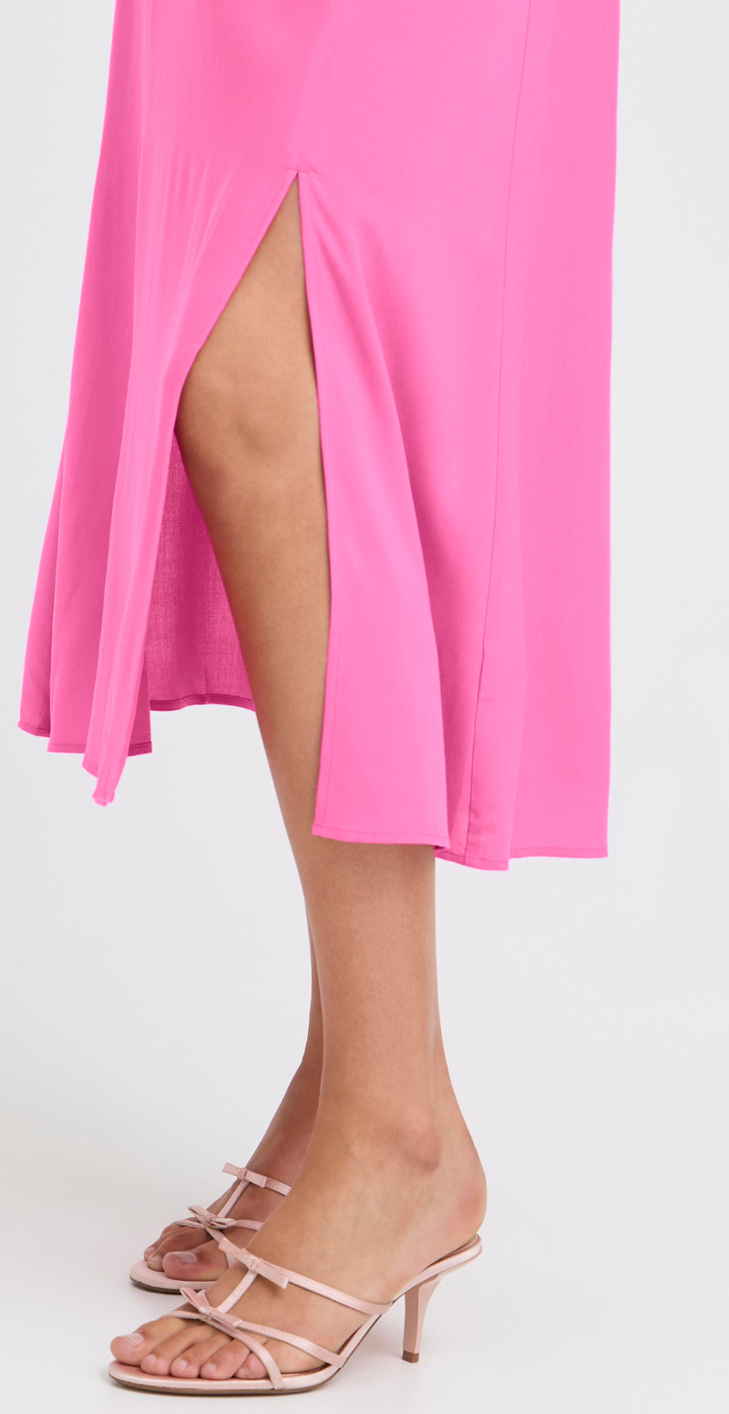 Joella midi skirt med slids raspberry rose B.young