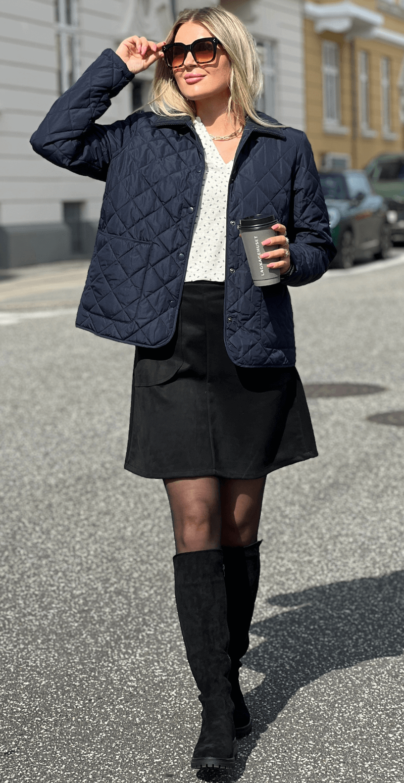 Fenya kort jakke navy