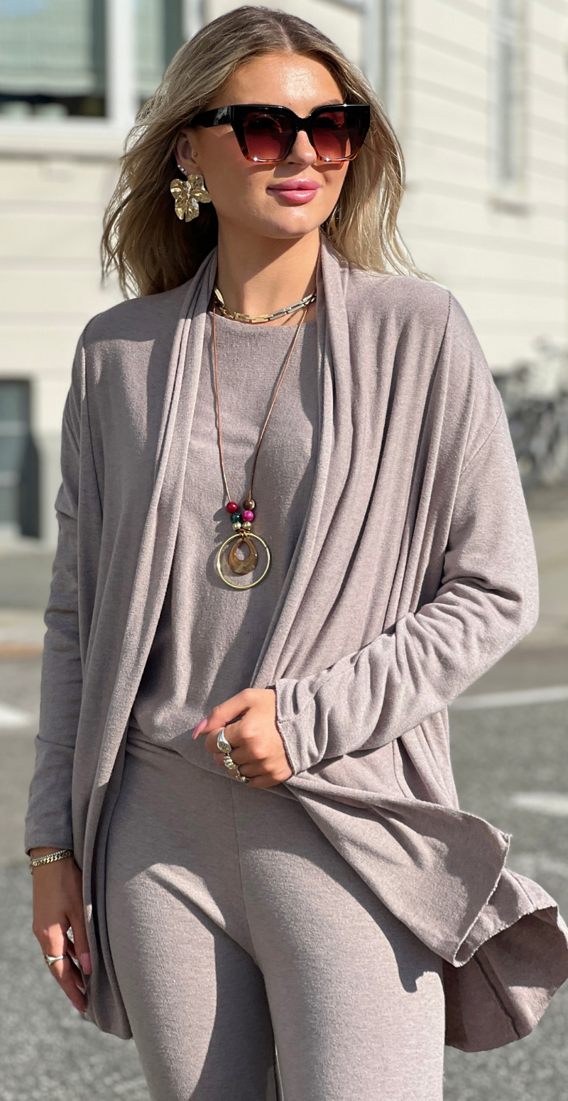 Elena cardigan fango LikeLondon
