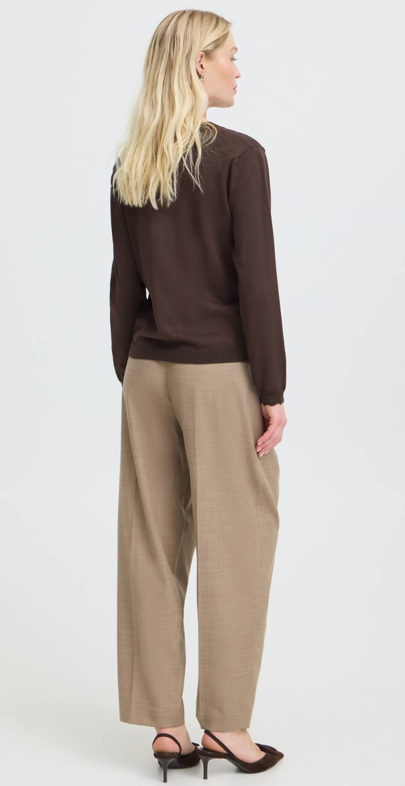 Morla Lurex cardigan java melange B.Young