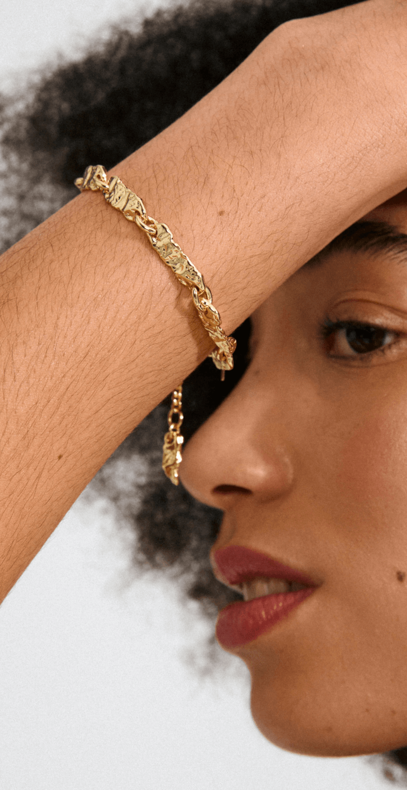 Instant armbånd guldbelagt