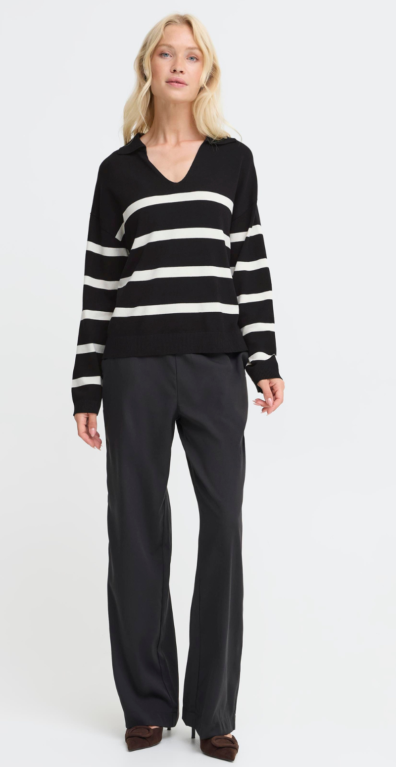 Morla Jumper med striber black mix B.young