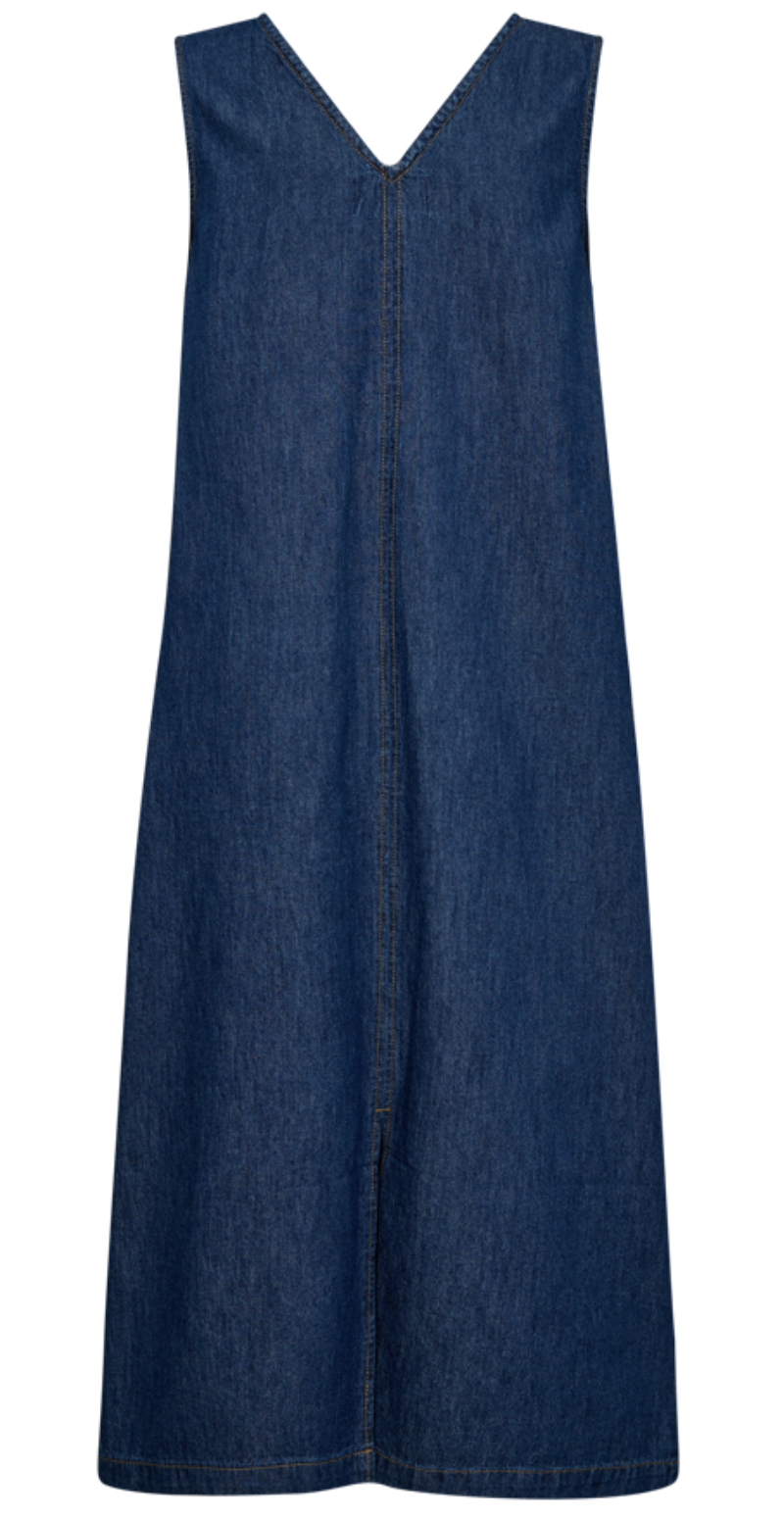 Lisea denim kjole medium blue denim