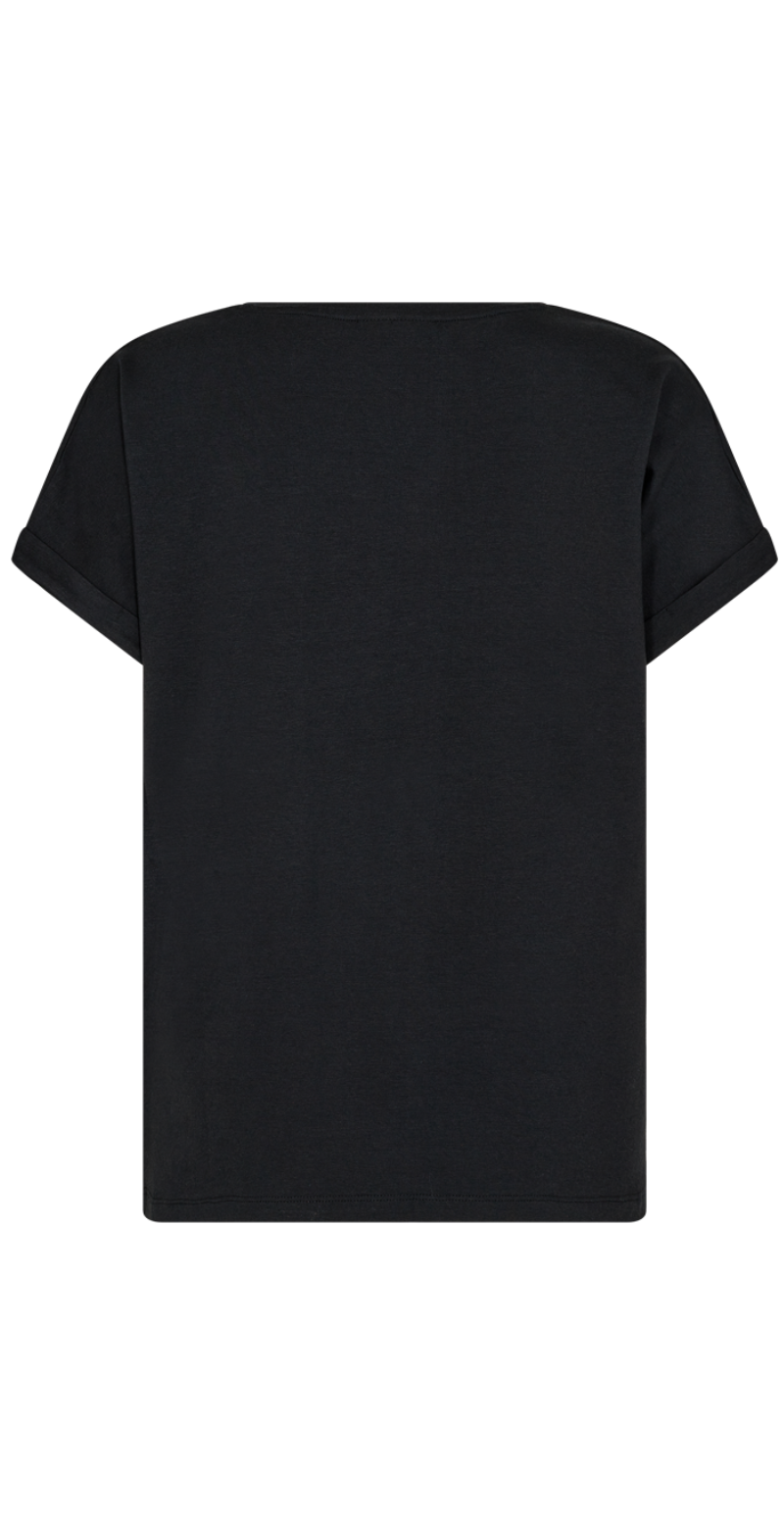 Joke bluse med opsmøg sort