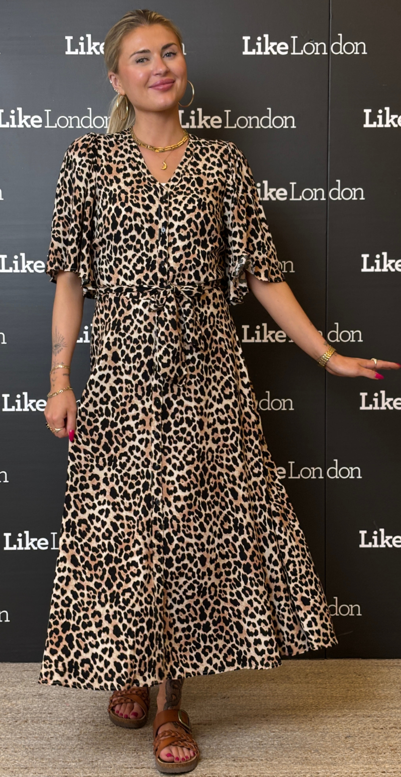 Pietta kjole leopardprint