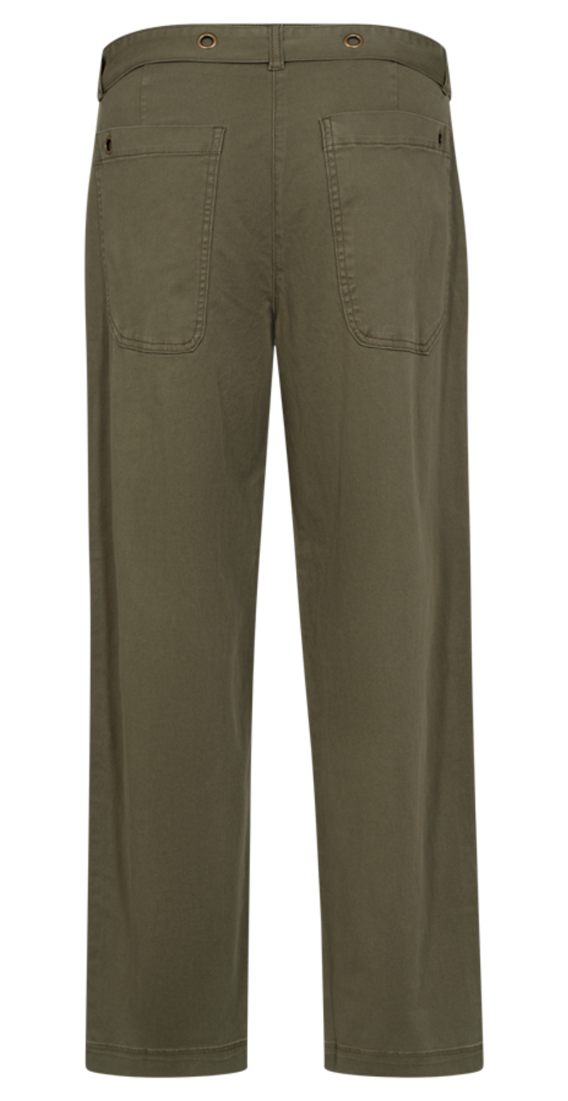 Pachino bukser med bælte deep lichen green