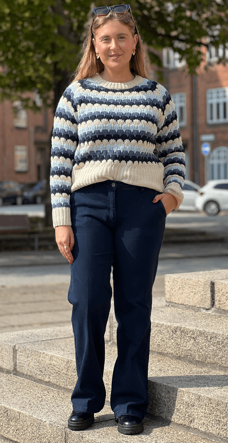 Isodoro denim bukser dark blue denim