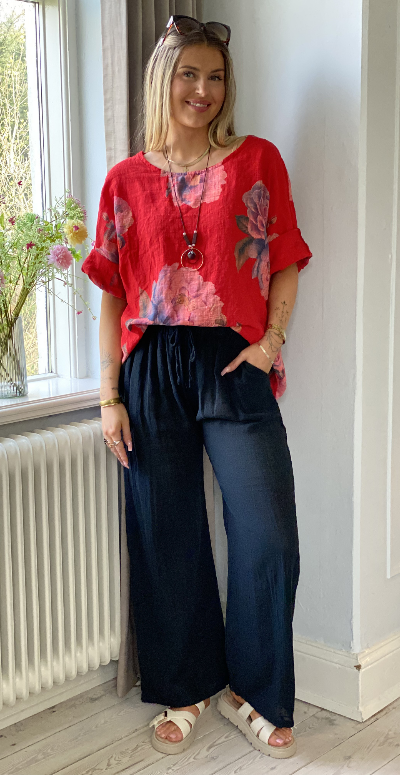 Elise ensfarvet buks sort LikeLondon