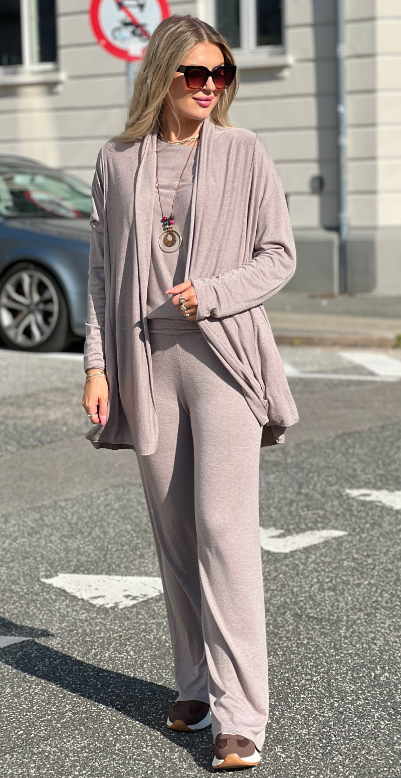 Elena cardigan fango LikeLondon