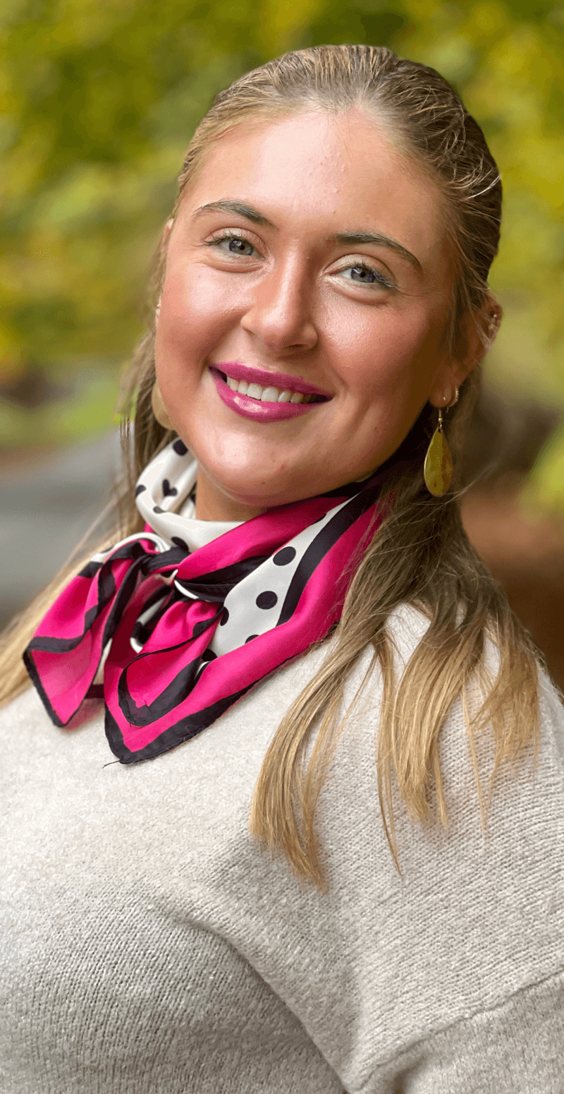 Silketørklæde med prikker pink LikeLondon