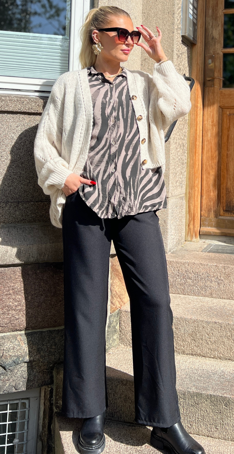 Melissa skjortebluse med zebraprint fango LikeLondon