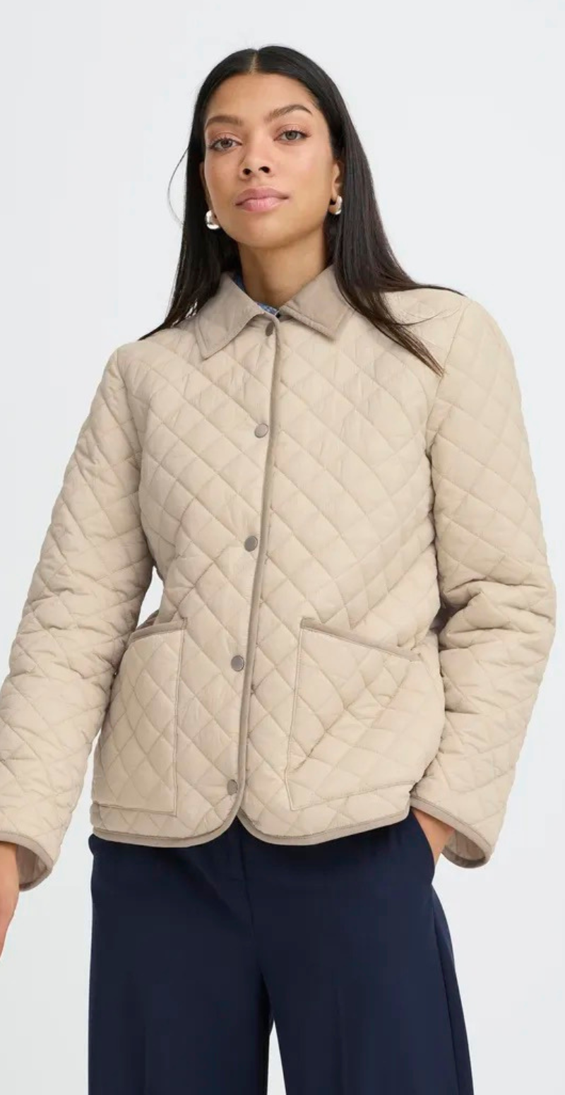 Berta jakke med krave oyster B.young