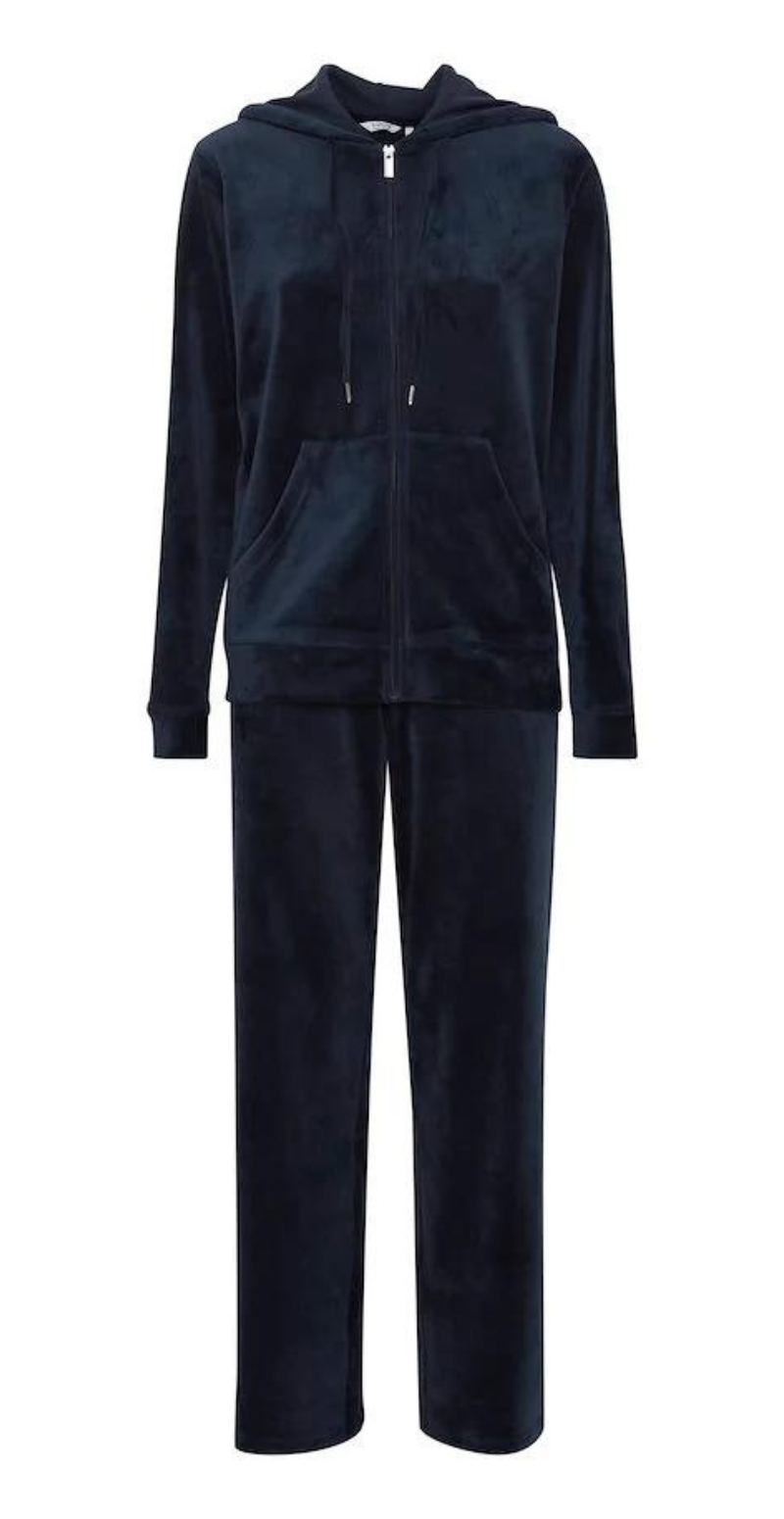 Velour sæt med bukser og cardigan Copenhagen Night B.young