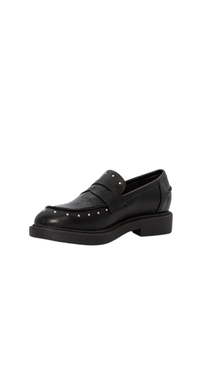 Loafers med nitter sort