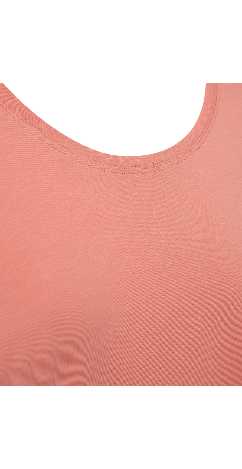 Joke bluse med opsmøg burnt coral