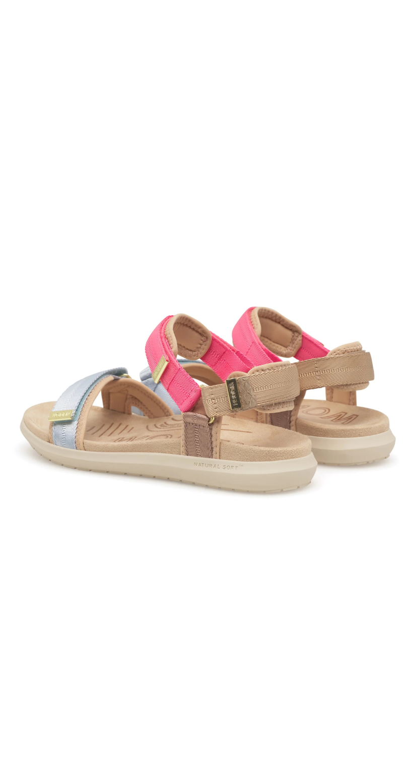 Line lite sandal raspberry multi Woden