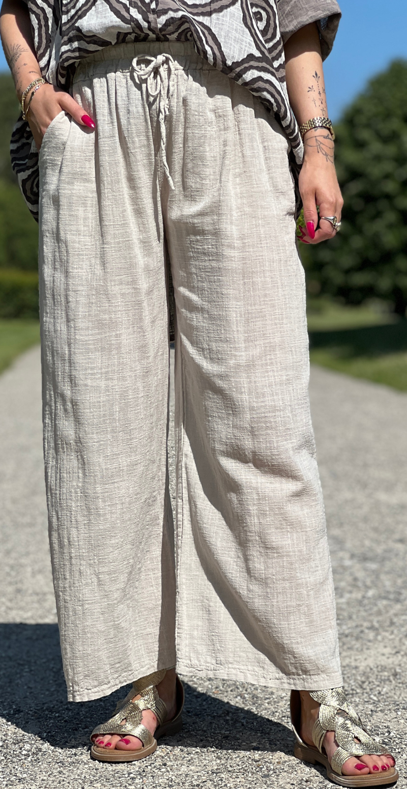 Elise ensfarvet buks beige LikeLondon