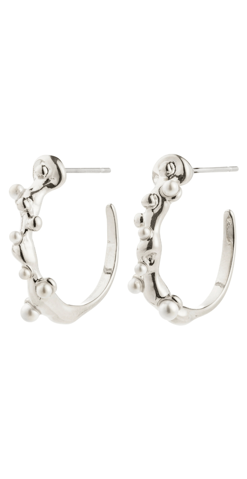 Hadley øreringe sølvbelagt