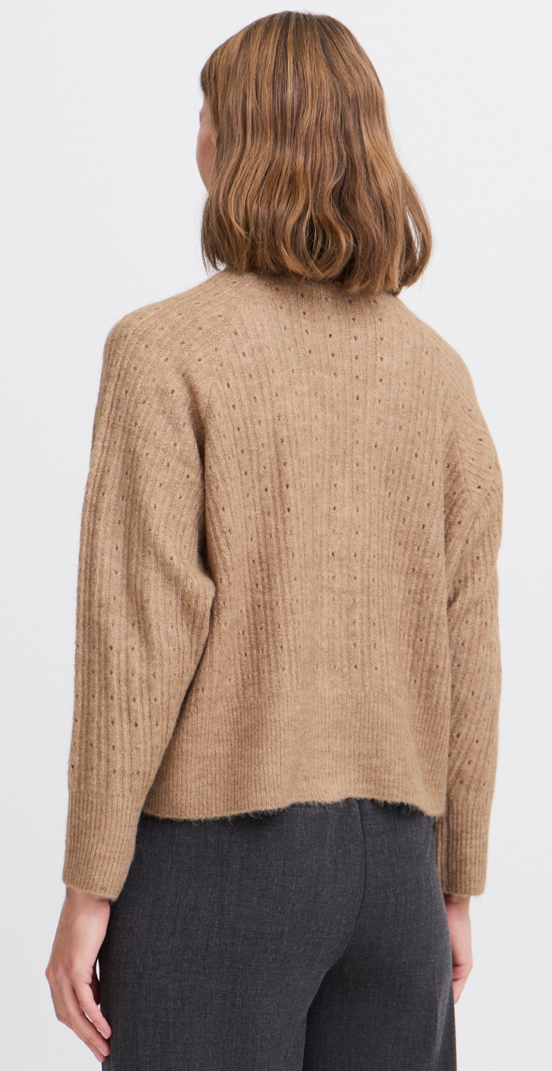 Monna cardigan walnut melange