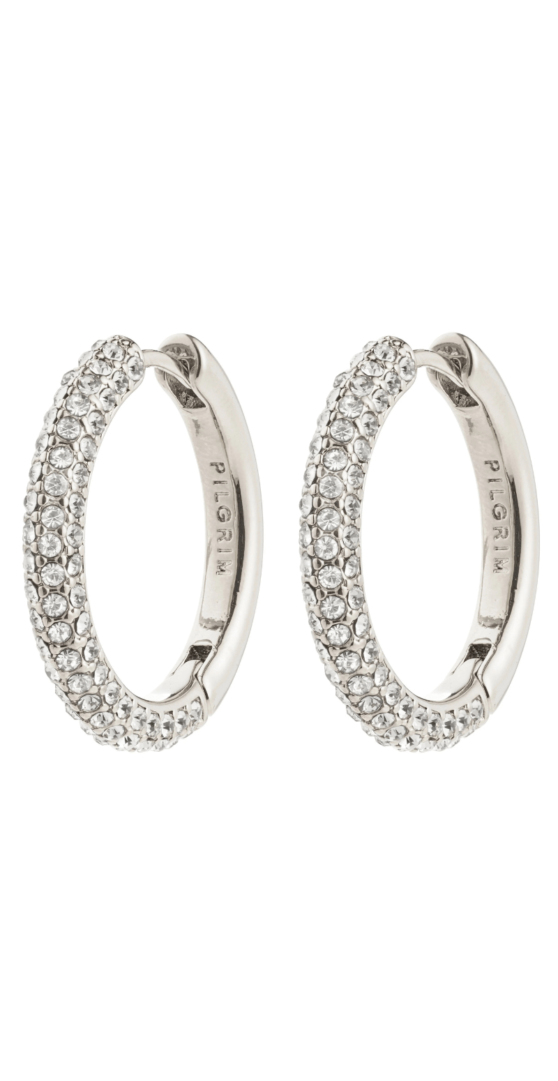 Tatum store hoops sølvbelagt