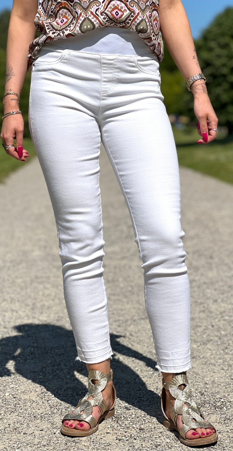 Shantal raw buks hvid denim