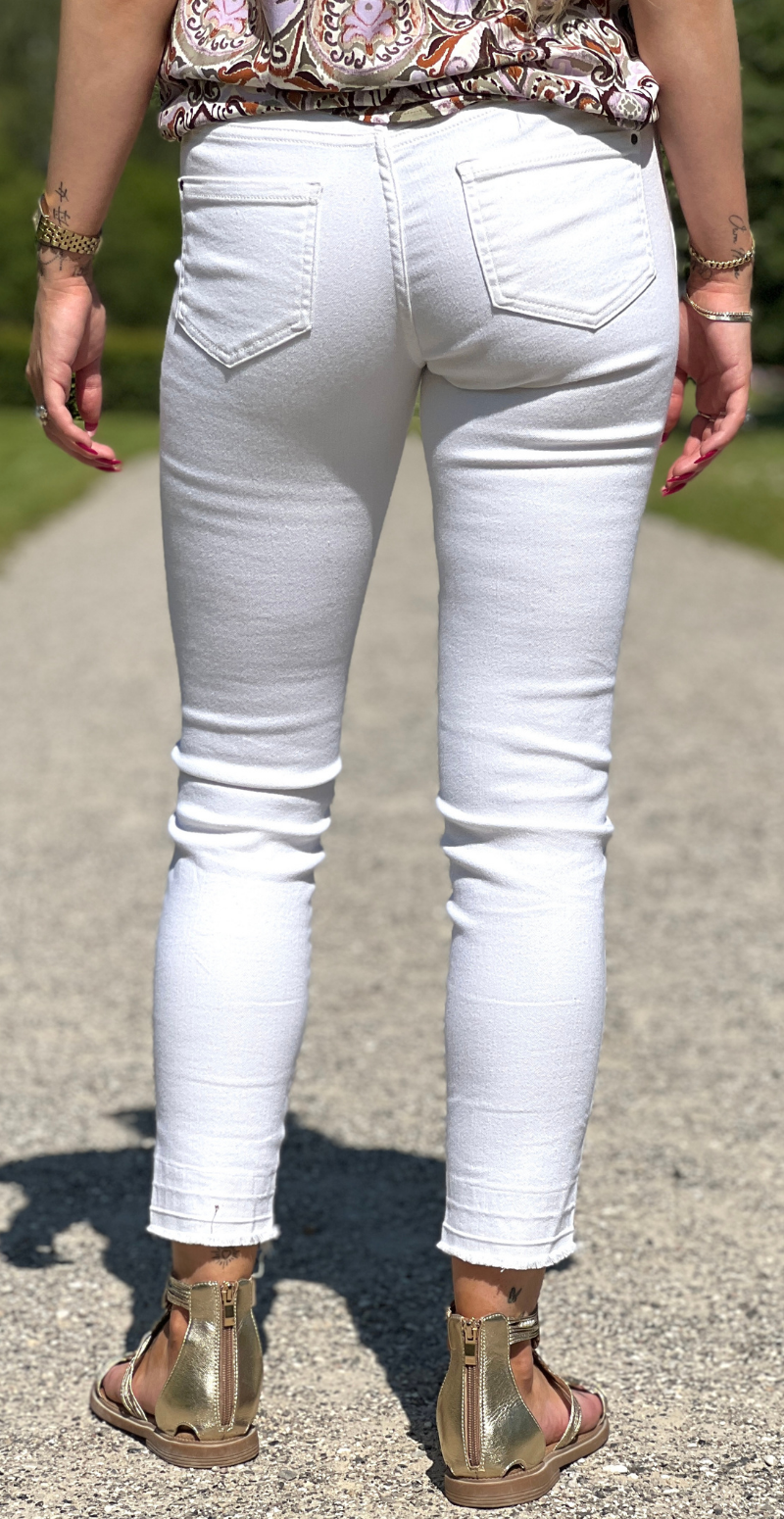 Shantal raw buks hvid denim