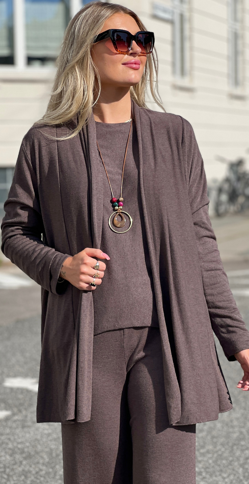 Elena cardigan marrone LikeLondon