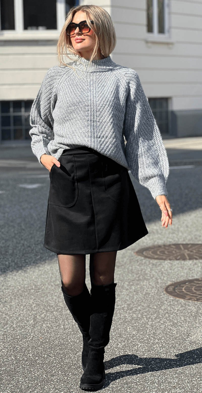 Oksana turtleneck grå