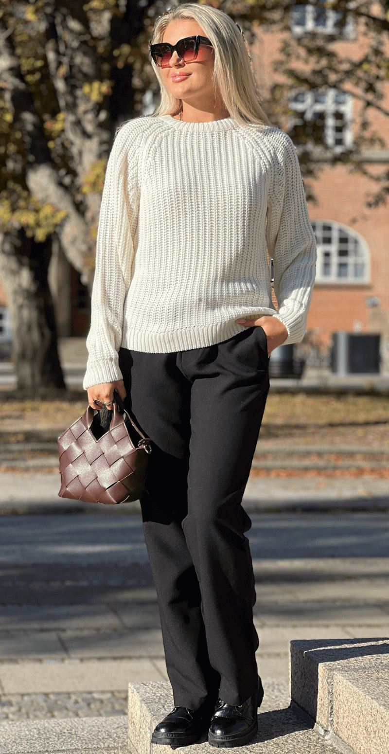 Otinka strikbluse marshmallow