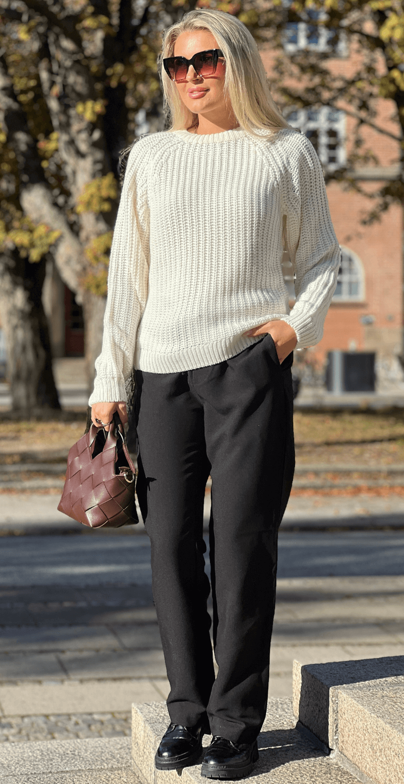 Otinka strikbluse marshmallow