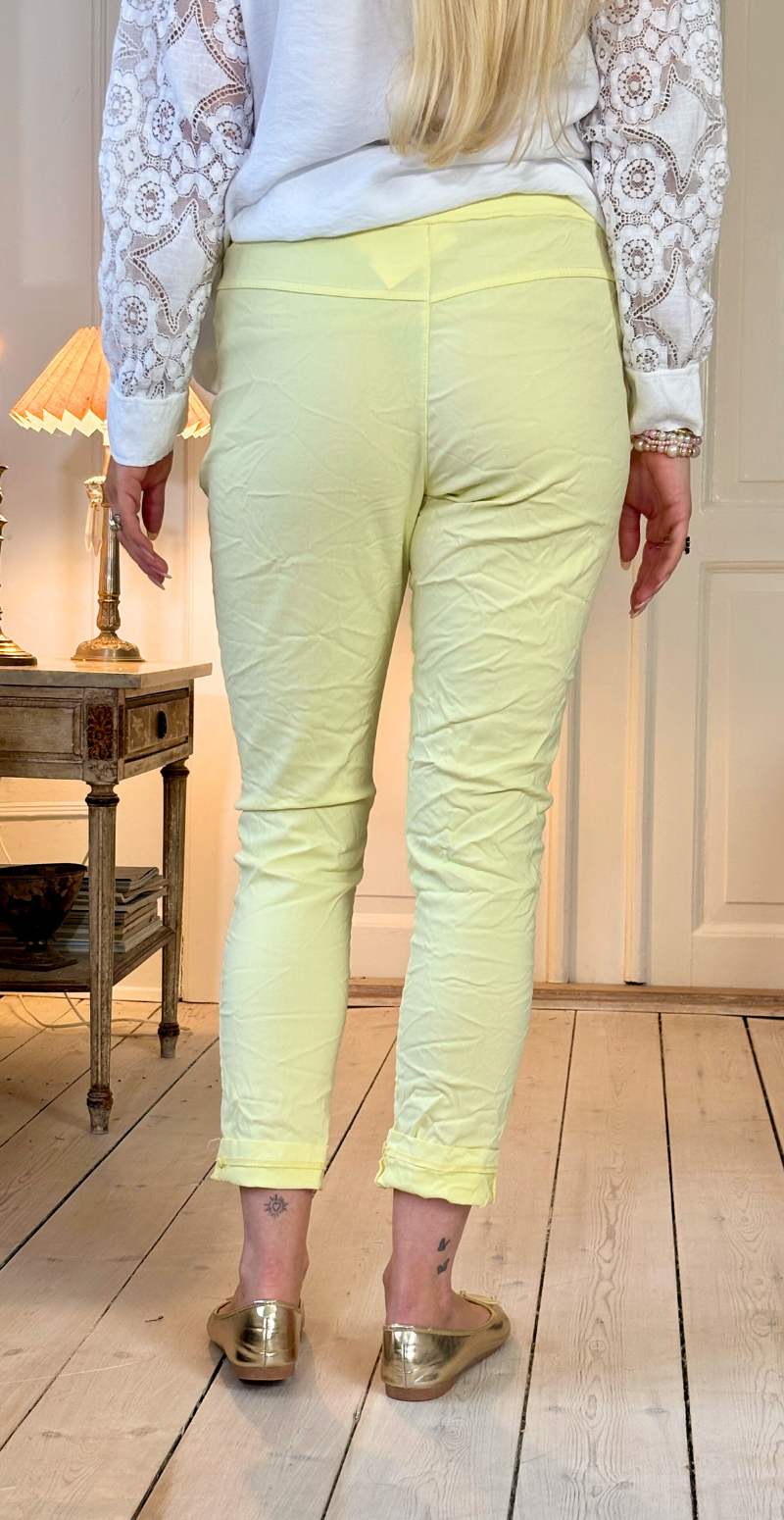 Nora luksus bukser gul LikeLondon