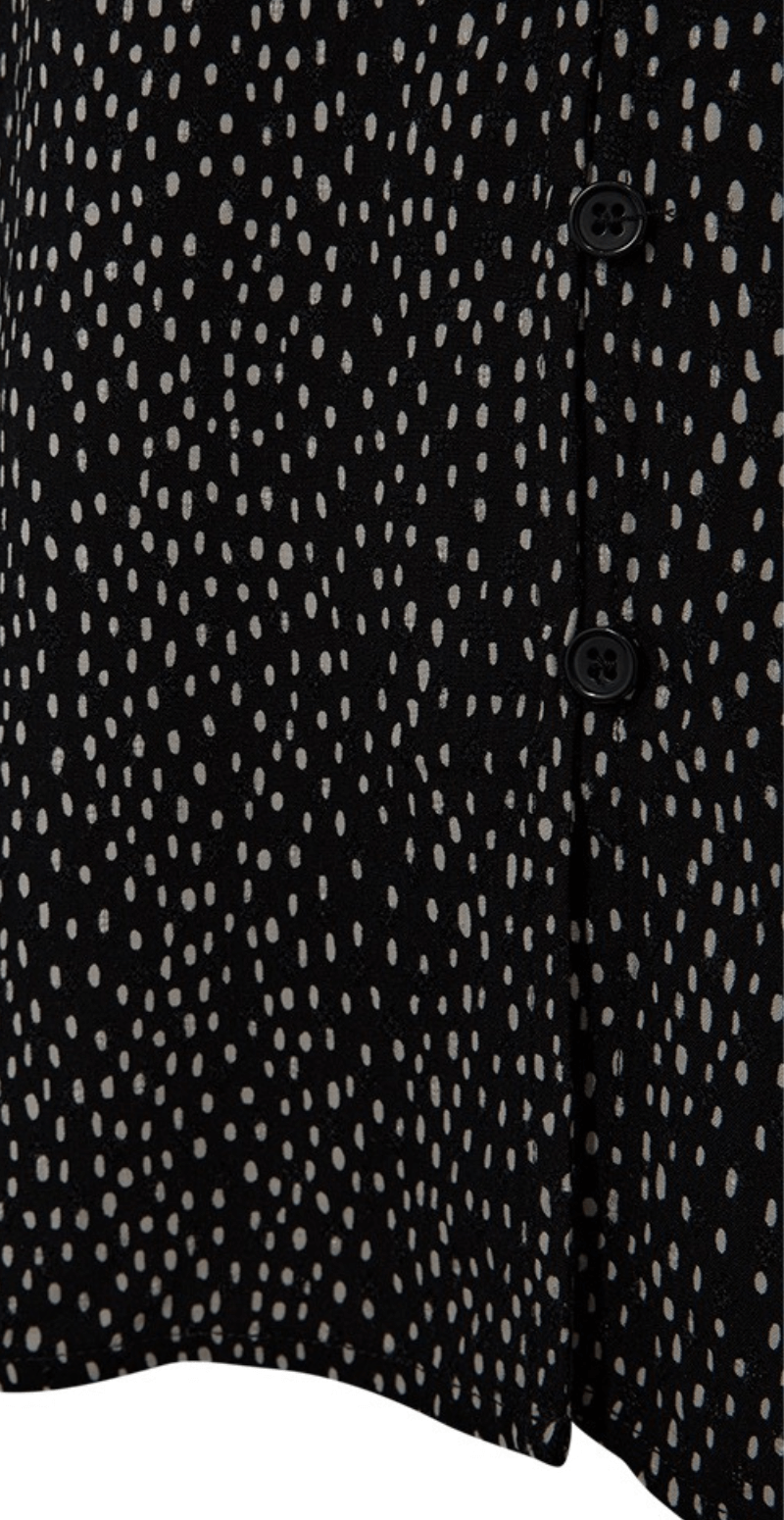 Adney bluse med prikker black w. moonbeam