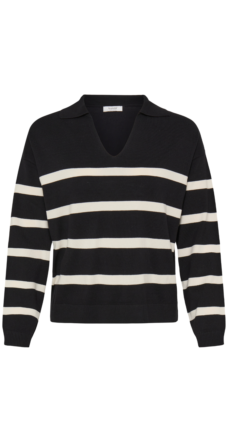 Morla Jumper med striber black mix B.young