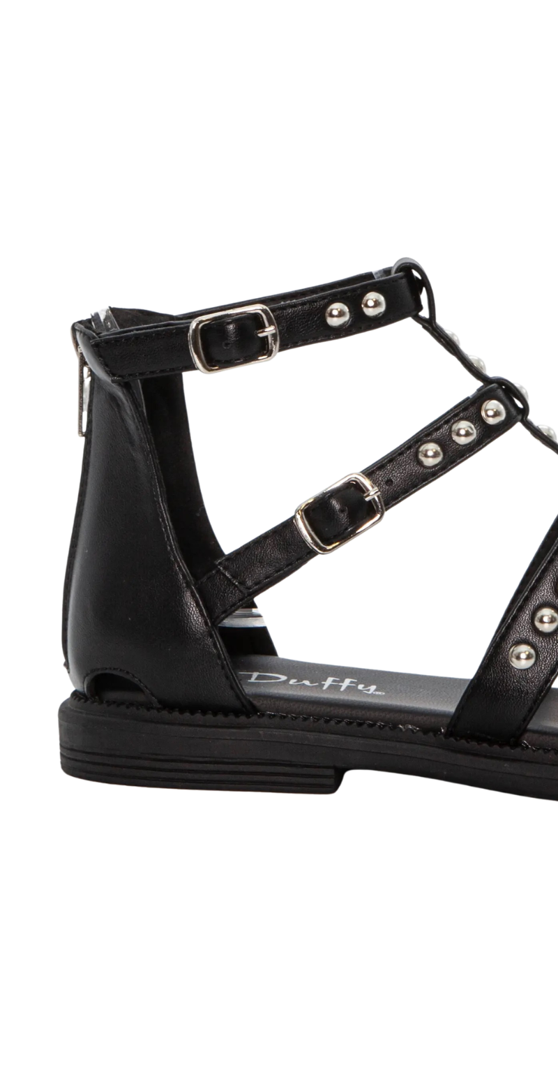 Sandal med nittedekoration sort Duffy