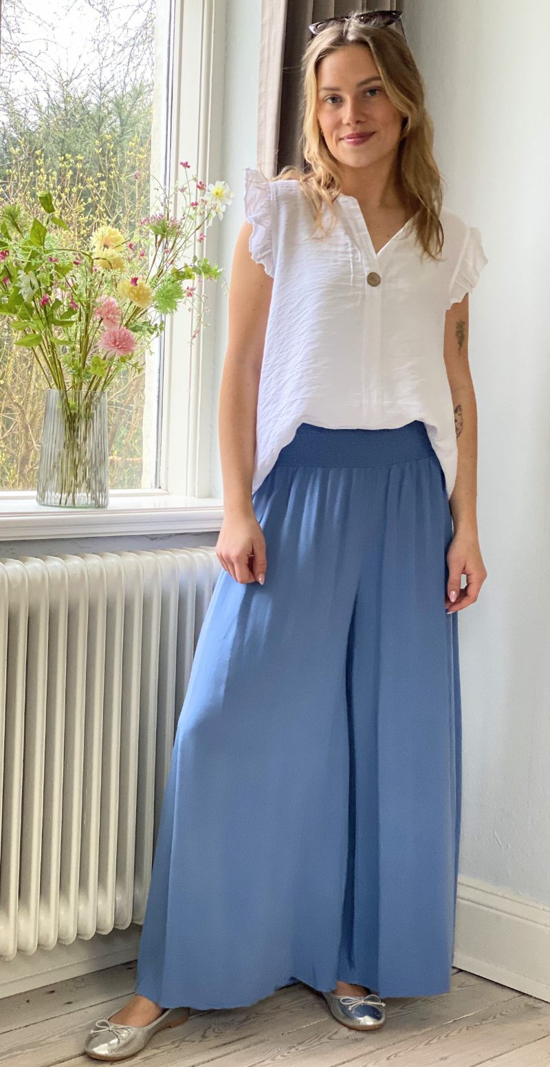 Peggy bukser med brede ben og smock jeans LikeLondon