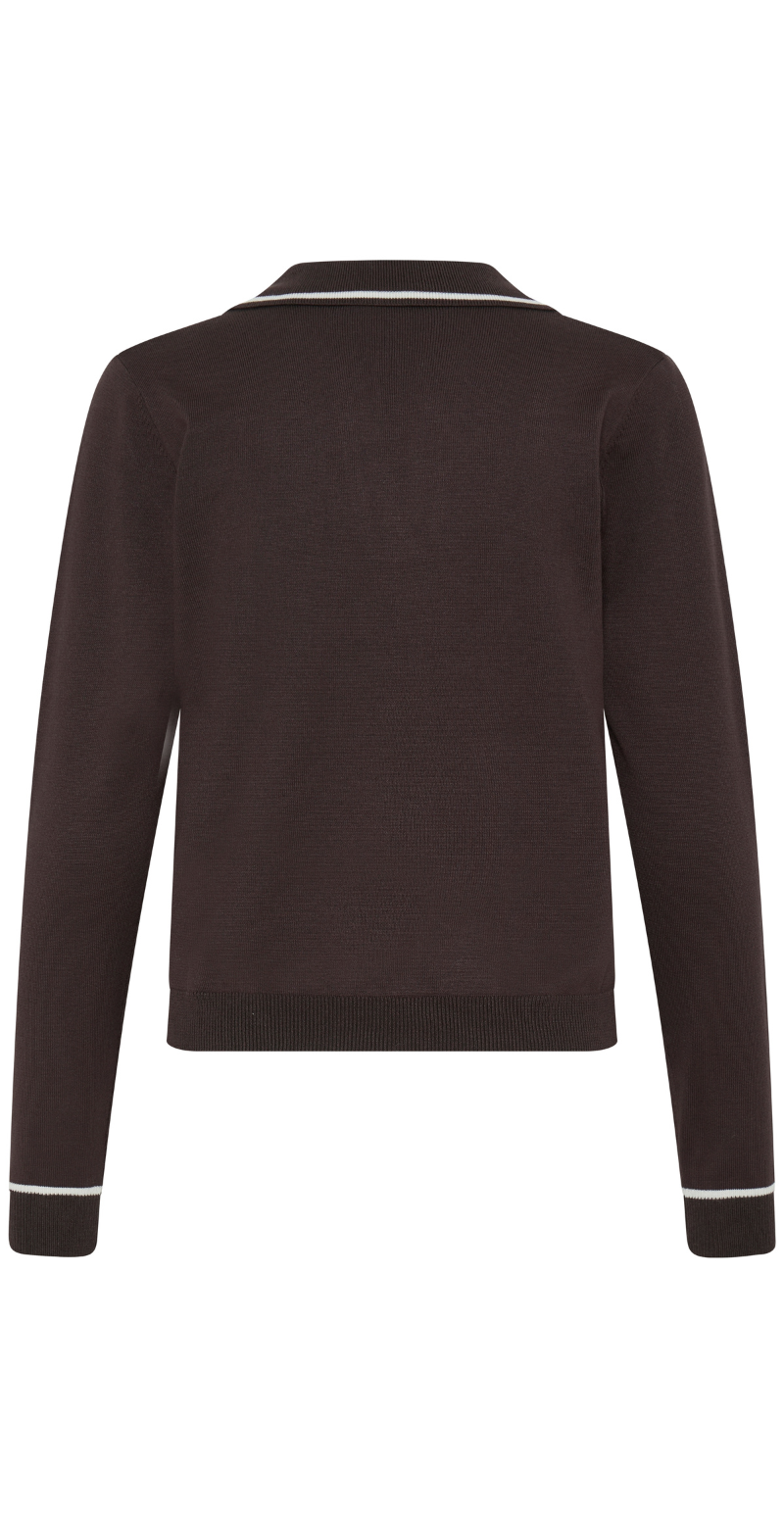 Morla polo med krave hvide detaljer java B.young