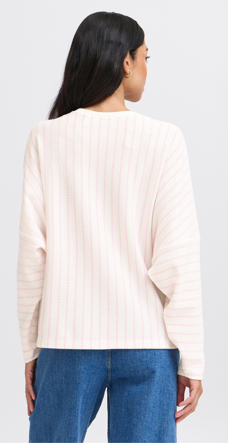 Runi sweatshirt roseate spoonbill melange