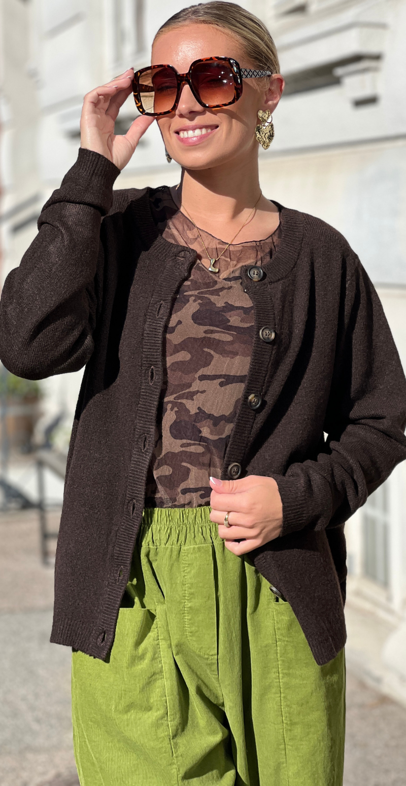 Orlean cardigan brun LikeLondon